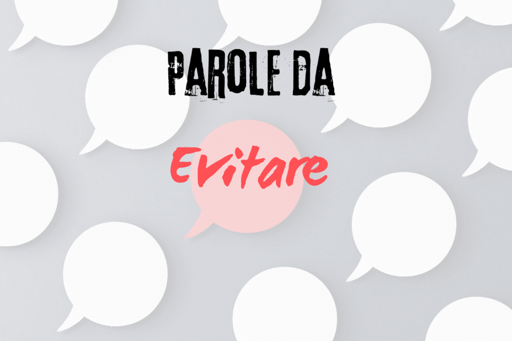 Parole da evitare