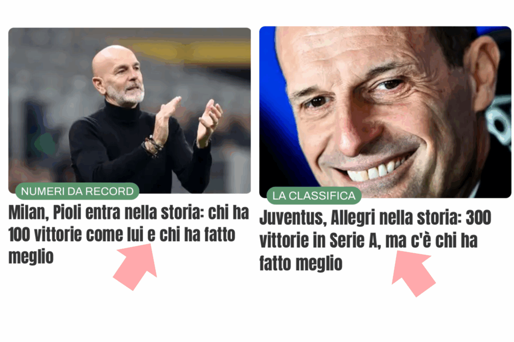 Confronto tra due titoli che usano "e" e "ma"