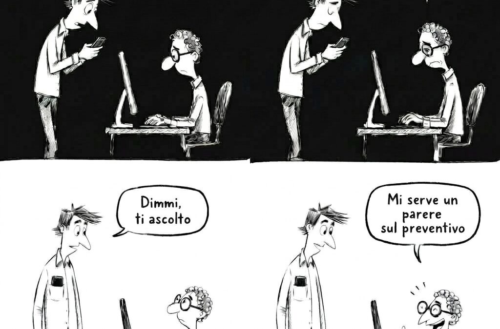 Dimmi, ti ascolto (vignetta)